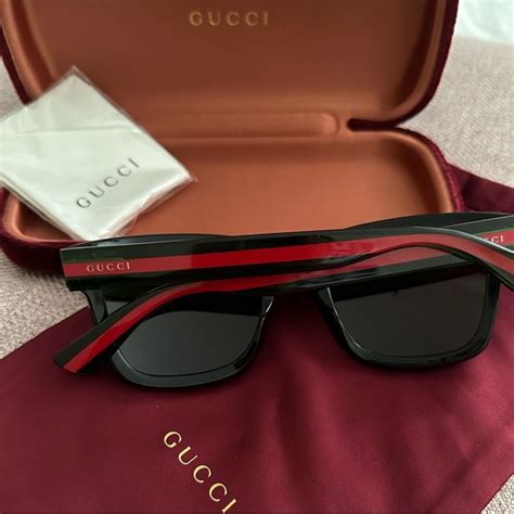 gucci sunglasses for men with red and green stripes|gucci sunglasses red green stripe.